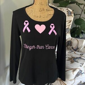 White Stag Black Cotton Top